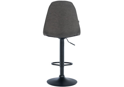 Tabouret de bar Elmore, tissu B, gris foncé