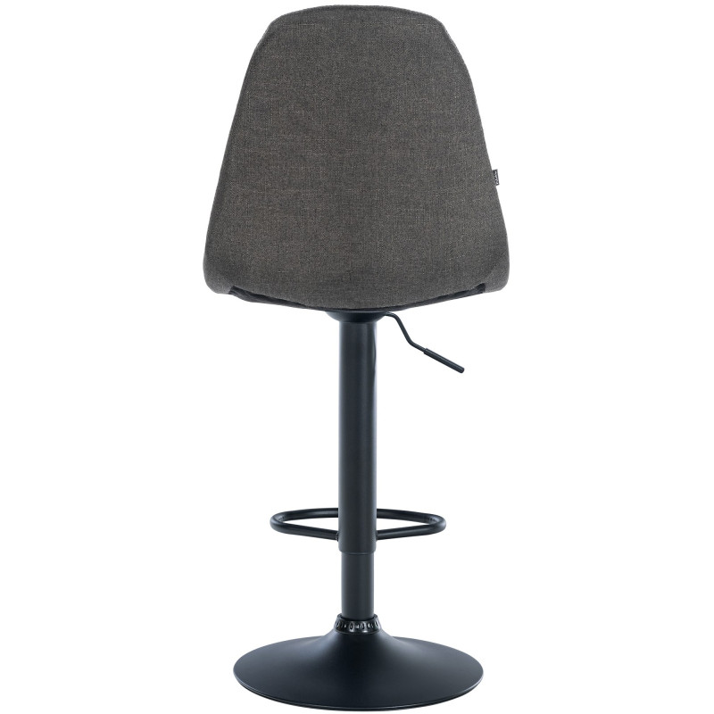 Tabouret de bar Elmore, tissu B gris foncé
