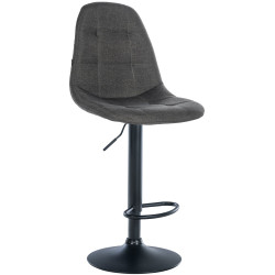 Tabouret de bar Elmore, tissu B gris foncé