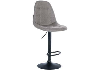 Sgabello da bar Elmore, tessuto B, grigio
