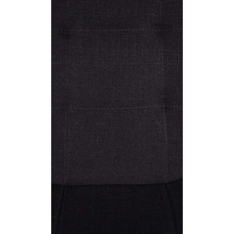 Taburete de bar Elmore, tapizado en tela B, negro