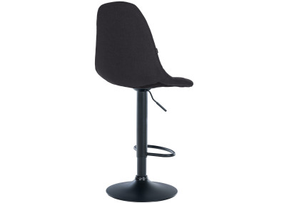 Tabouret de bar Elmore, tissu B, noir