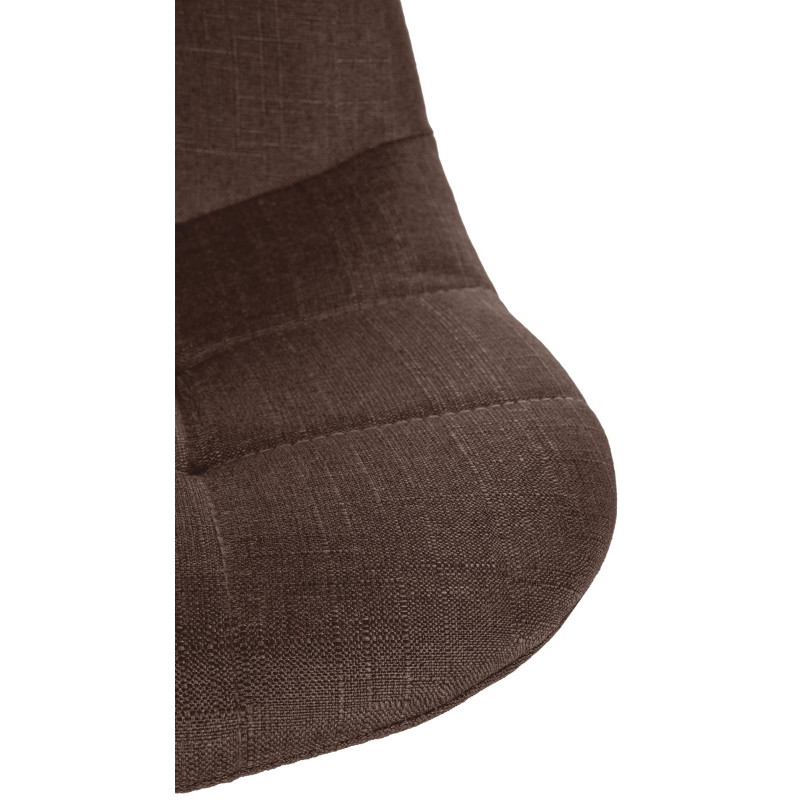 Tabouret de bar Elmore, tissu C brun