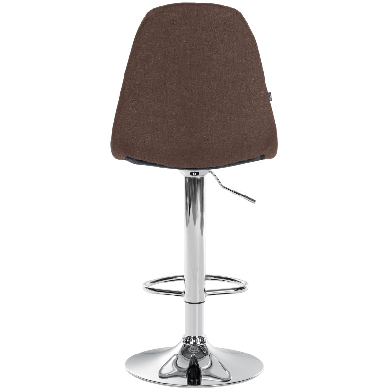 Tabouret de bar Elmore, tissu C, marron