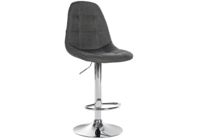 Tabouret de bar Elmore, tissu C, gris foncé
