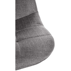 Sgabello da bar Elmore, tessuto C, grigio