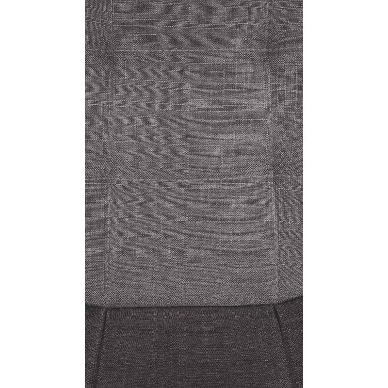 Taburete de bar Elmore, tapizado en tela C, gris