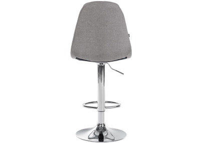 Tabouret de bar Elmore, tissu C, gris