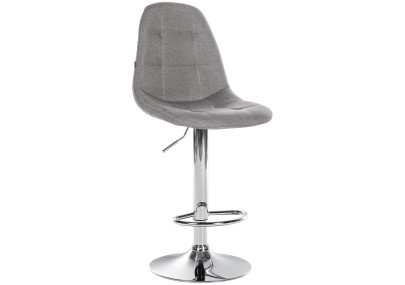 Tabouret de bar Elmore, tissu C, gris
