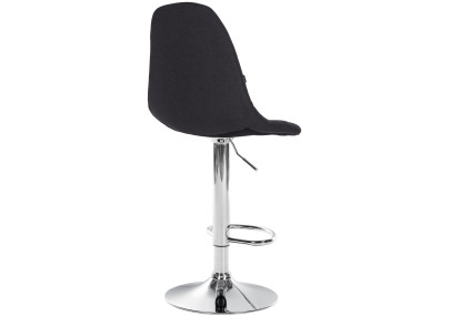 Tabouret de bar Elmore, tissu C, noir