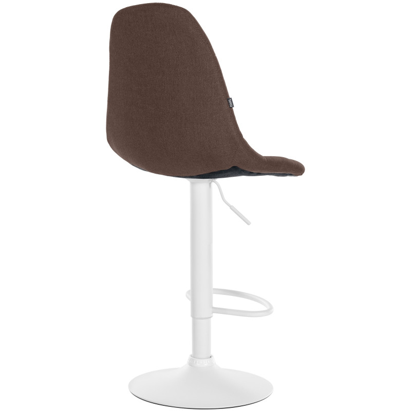 Tabouret de bar en tissu Elmore W brun