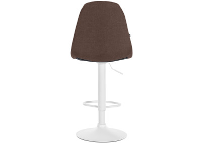 Sgabello da bar Elmore, tessuto, marrone