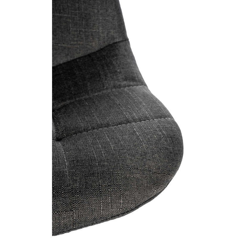 Tabouret de bar en tissu Elmore W gris foncé