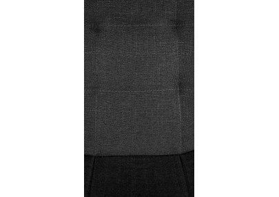 Tabouret de bar Elmore, tissu W, gris foncé