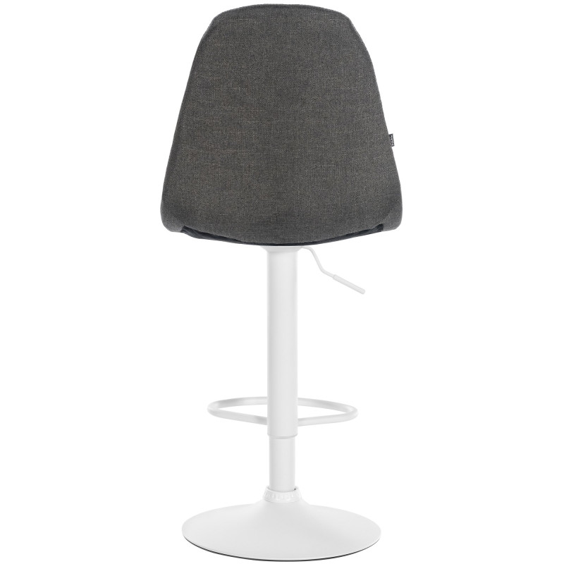 Tabouret de bar Elmore, tissu W, gris foncé