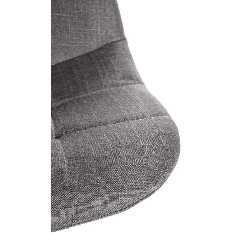 Tabouret de bar Elmore, tissu W, gris