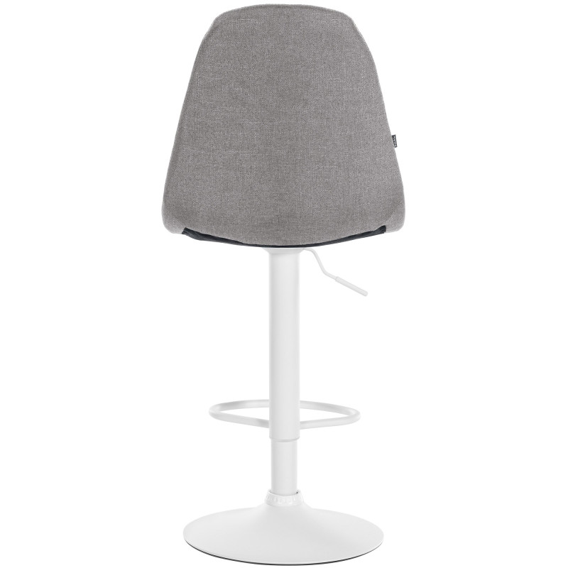 Tabouret de bar en tissu Elmore W gris