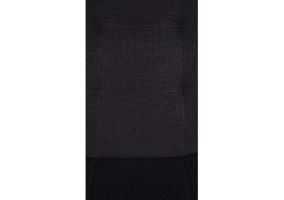 Taburete de bar Elmore, tapizado en tela, negro