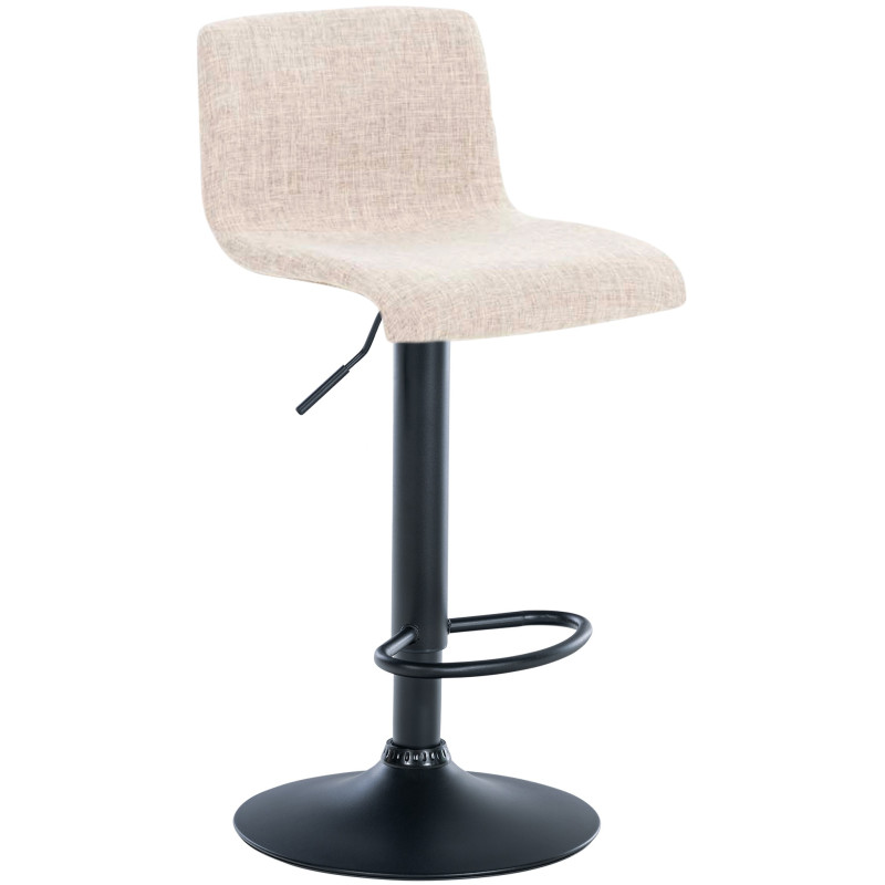 Tabouret de bar Hoover, tissu B crème