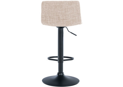 Sgabello da bar Hoover, tessuto B, crema