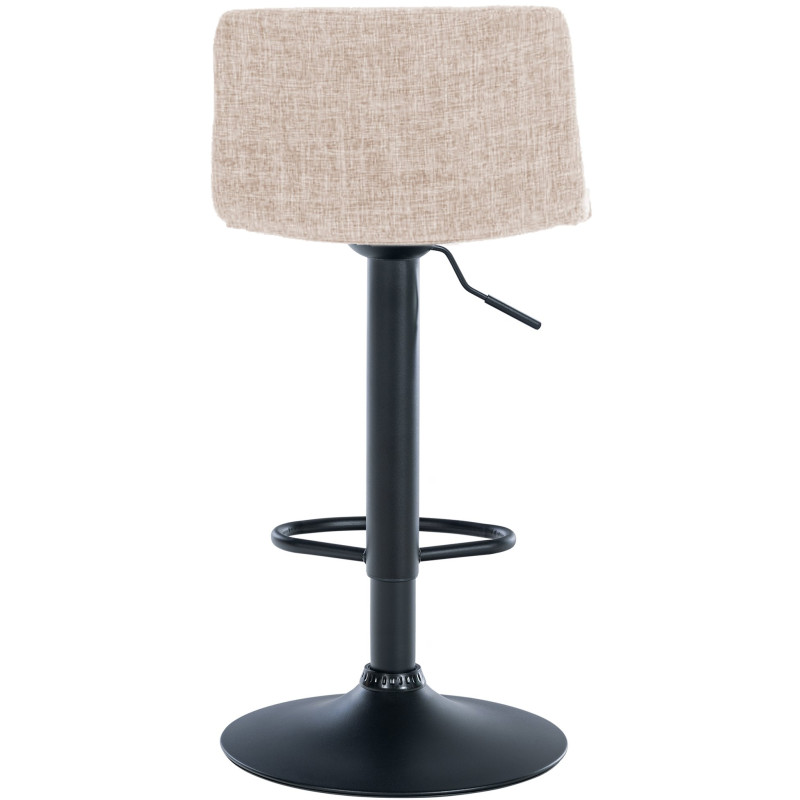 Sgabello da bar Hoover, tessuto B, crema