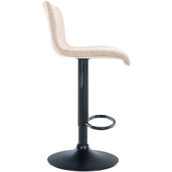 Tabouret de bar Hoover, tissu B crème