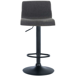 Tabouret de bar Hoover, tissu B, gris foncé