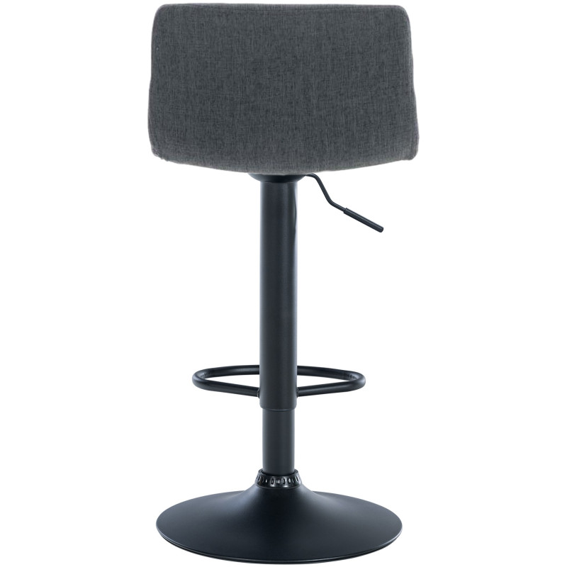 Tabouret de bar Hoover, tissu B, gris foncé