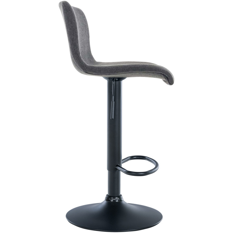 Tabouret de bar Hoover, tissu B, gris foncé