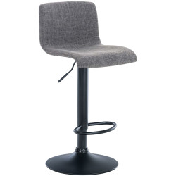 Tabouret de bar Hoover, tissu B gris clair