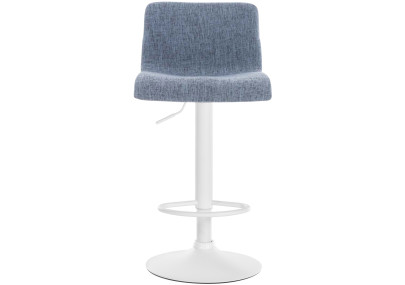 Taburete de bar de tela Hoover, azul