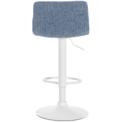 Tabouret de bar en tissu Hoover W bleu