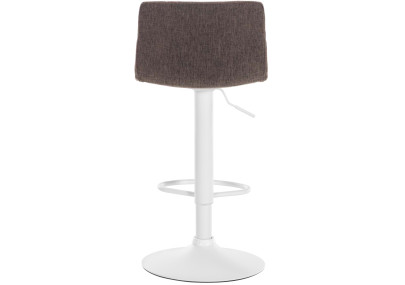 Sgabello da bar Hoover, tessuto, marrone