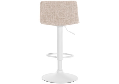 Banqueta de bar Hoover, estofada W, creme