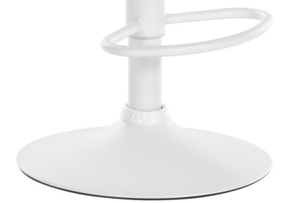 Taburete de bar Hoover, tapizado en tela W, color crema