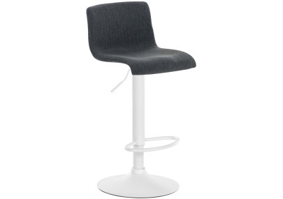 Sgabello da bar Hoover, tessuto W, grigio scuro