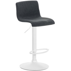 Tabouret de bar en tissu Hoover W gris foncé