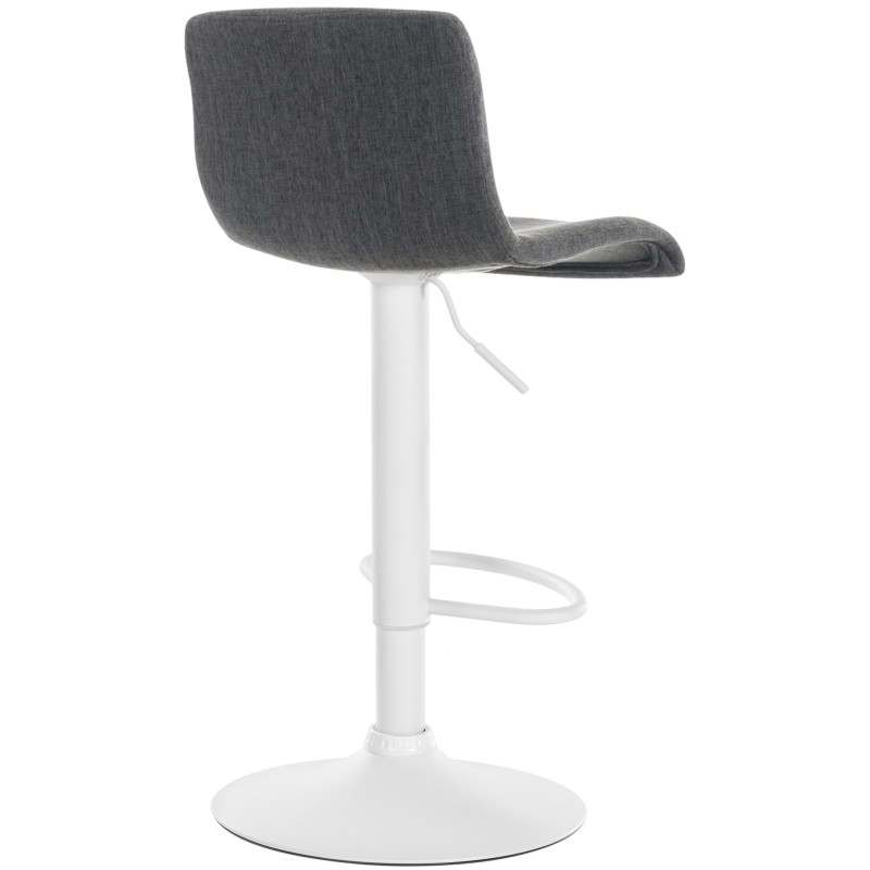 Tabouret de bar Hoover, tissu W, gris foncé
