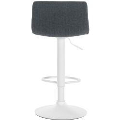 Tabouret de bar Hoover, tissu W, gris foncé