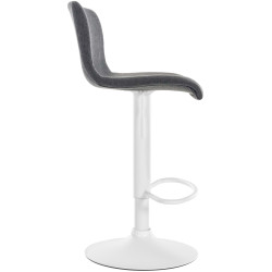 Tabouret de bar Hoover, tissu W, gris foncé