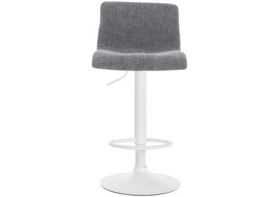 Sgabello da bar Hoover, tessuto W, grigio chiaro