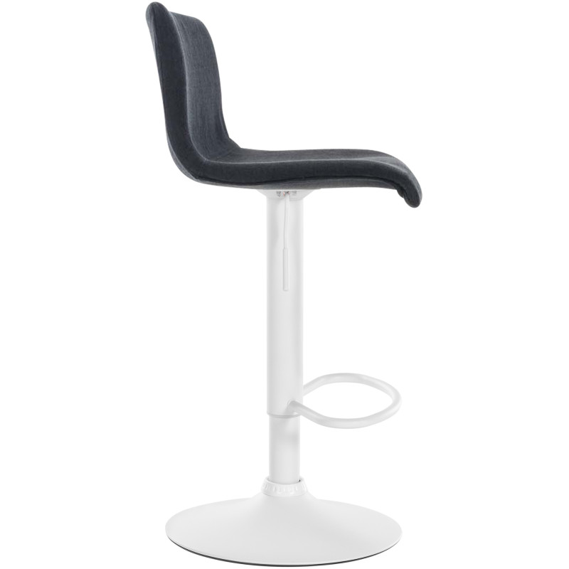 Tabouret de bar en tissu Hoover W noir