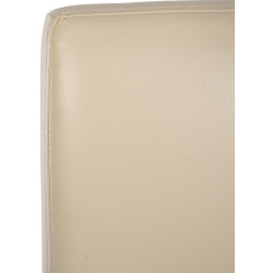 Banqueta de bar Freeport, couro sintético, B, creme