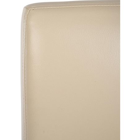 Tabouret de bar Freeport, similicuir, B crème