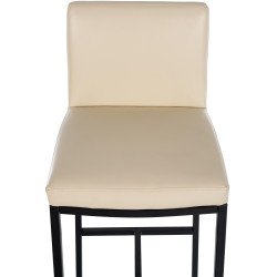 Tabouret de bar Freeport, similicuir, B, crème