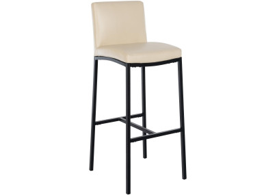 Tabouret de bar Freeport, similicuir, B, crème