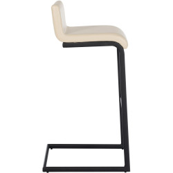 Set di 2 sgabelli da bar Newport B, similpelle, crema