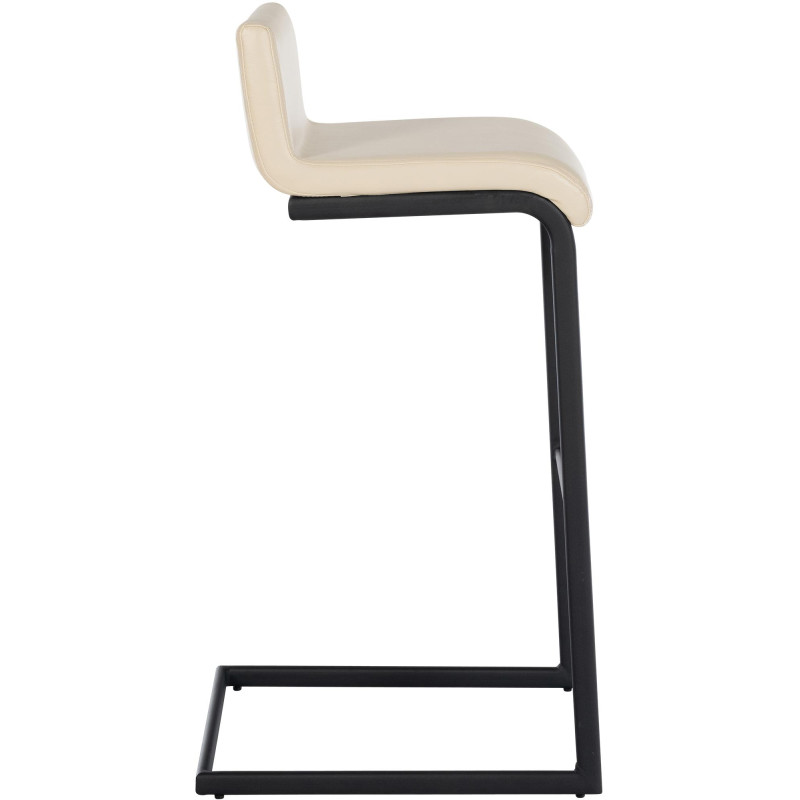 Set di 2 sgabelli da bar Newport B, similpelle, crema