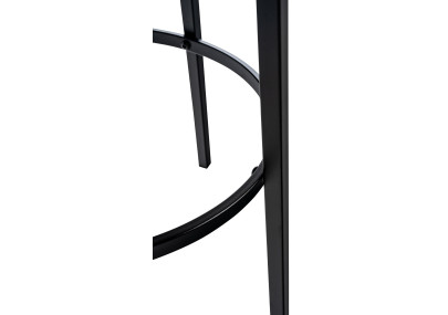 Tabouret de bar en velours Kamari, crème