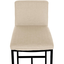 Tabouret de bar Freeport, tissu B crème